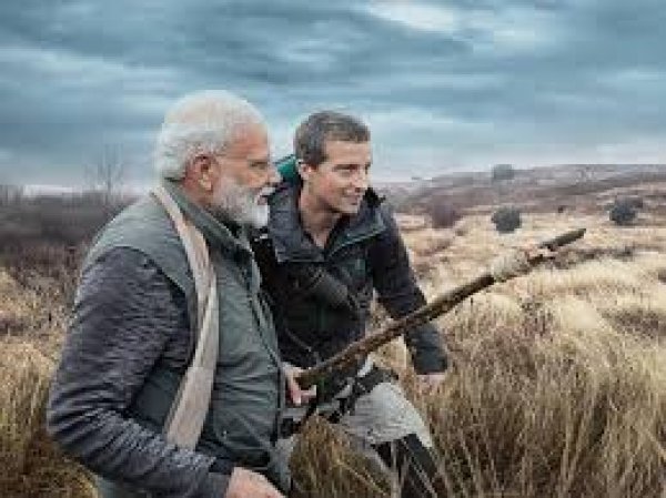 प्रधानमंत्री नरेन्द्र मोदी दिखेंगे डिस्कवरी चैनल के मशहूर प्रोग्रार मैन वर्सेज वाइल्ड में बियर ग्रिल्स के साथ
