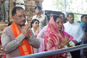 मुख्यमंत्री  विष्णुदेव साय ने भोरमदेव धाम में की पूजा-अर्चना, प्रदेश की सुख-समृद्धि के लिए की मंगलकामना