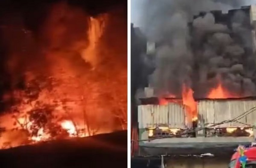दिल्ली के नरेला में दिवाली पर दो फैक्ट्रियों में लगी आग, गुरुग्राम में गोदाम जला