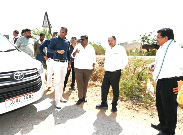 लोक निर्माण विभाग के सचिव ने निर्माणाधीन राष्ट्रीय राजमार्ग-130ए का किया निरीक्षण