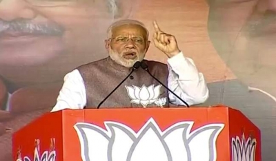 छत्तीसगढ़ के लोगों की आंखों में धूल झोंक रही है कांग्रेस: मोदी