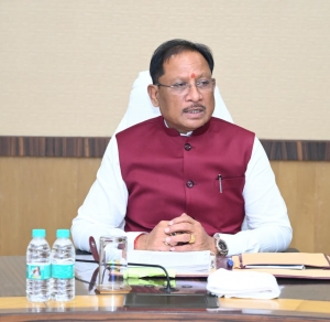 मुख्यमंत्री  विष्णु देव साय की अध्यक्षता में आज  मंत्रालय महानदी भवन में मंत्री परिषद की बैठक प्रारम्भ